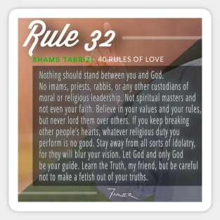 40 RULES OF LOVE - 32 Sticker